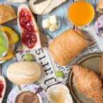 French cuisine breakfast and 5 delicious and attractive dishes