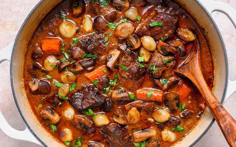 Classic French dishes - Boeuf Bourguignon