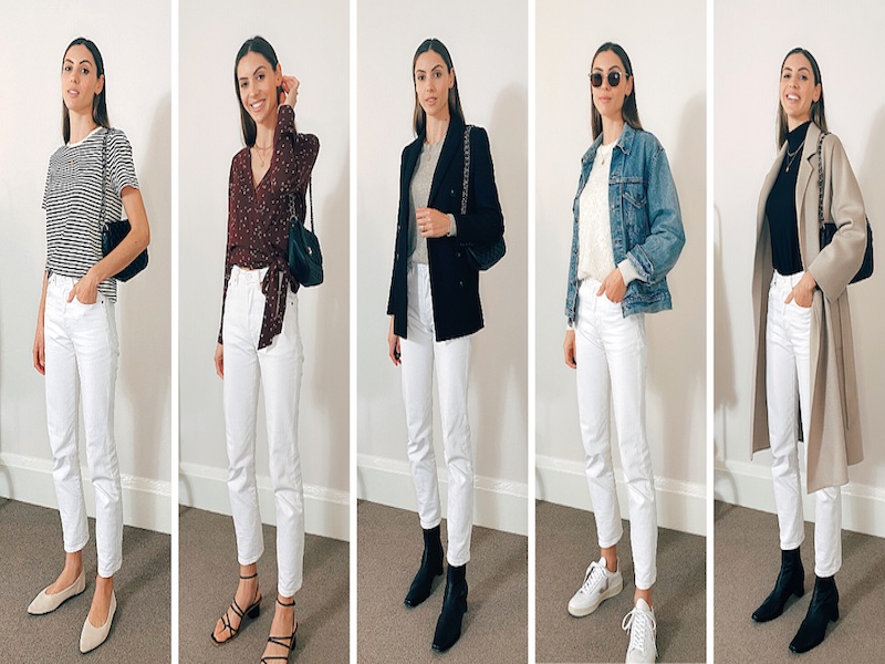 Useful advice when combining clothes with white jeans