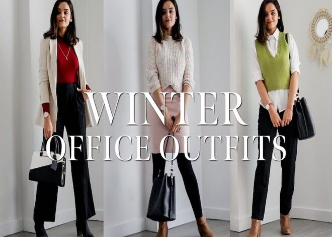 Winter Office Fashion: Trends and tips to stay beautiful and warm